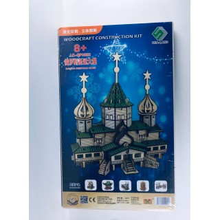 Деревянная сборная модель 3D Russian christmas house